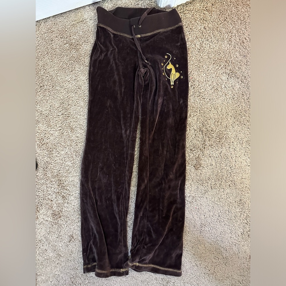 Baby phat velvet kids pants M